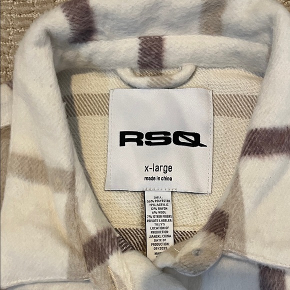 RSQ Kids Plaid Shacket - Picture 2 of 3